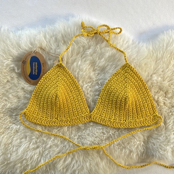 🦋3/40 NWT Hand Crafted by amberblue handmade Triangle Sun top (S) - Picture 10 of 10